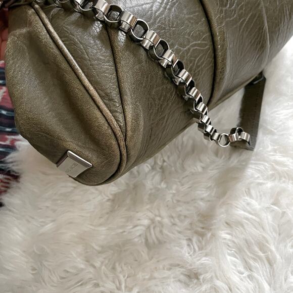 Marc Jacobs Gray Starburst Pleated Stam Shoulder Bag Kisslock Purse - Picture 10 of 16